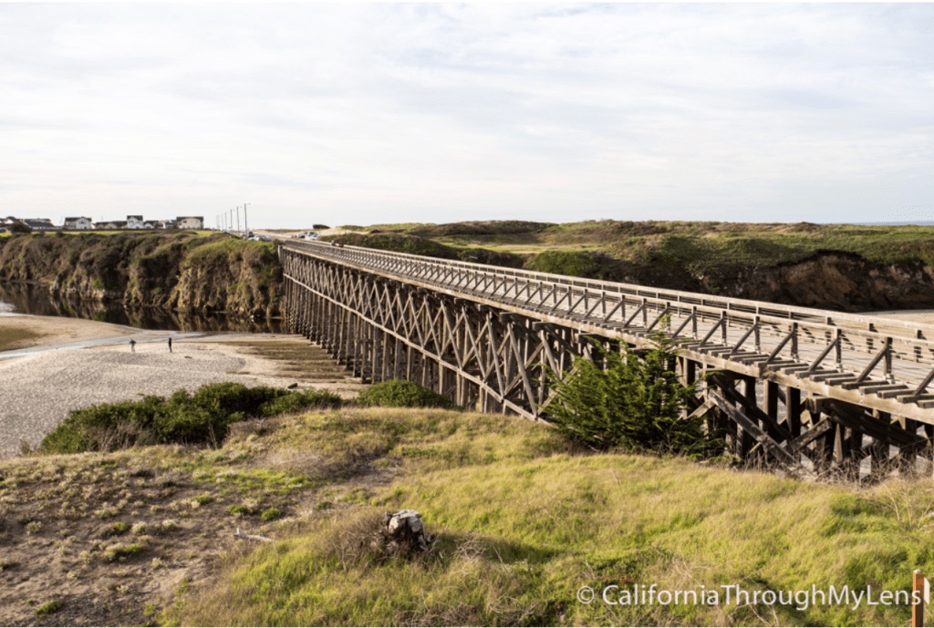 The rehabilitated Pudding Creek Trestle crossing the creek in Fort Bragg.